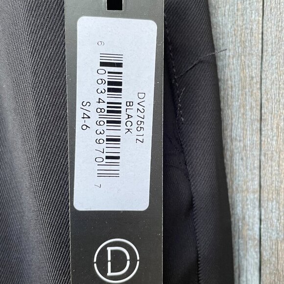 Dictionary Silky Black Pull-On Trousers Women S4-6 Tapered Leg Elastic Waist NWT - Picture 9 of 15
